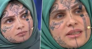 Programa mağduriyeti değil, yüzünü kaplayan dövmeler damga vurdu