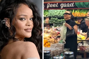 Rihanna’yı markette gören kadın şaşkınlığını gizleyemedi