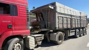 Samsun’da kantara uğramayan tıra 48 bin 70 lira ceza