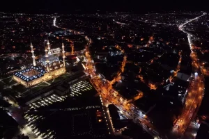 Selimiye Camisi’nde Yenilenen Aydınlatma