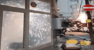 Şişli’de elektrik direğindeki patlamalar kamerada