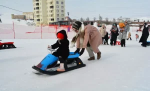 Tatvan’da Kızakla Eğlenceli Aile Etkinliği