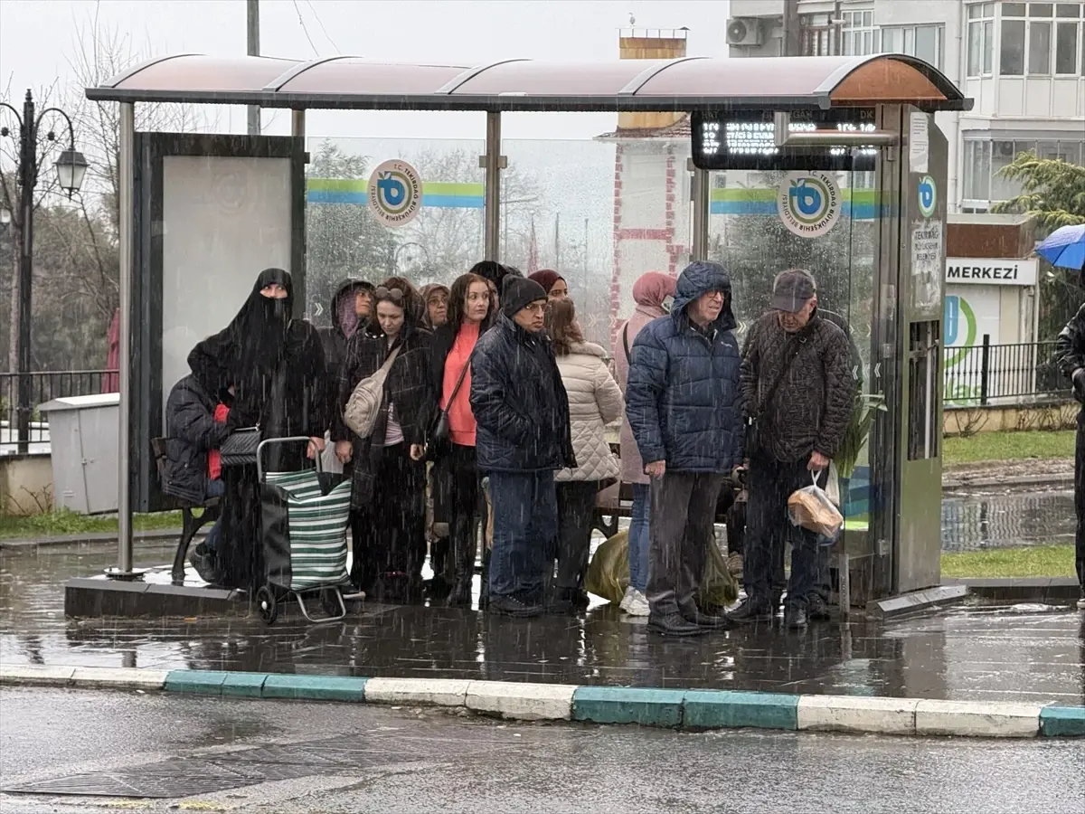 Tekirdağ’da Sağanak Yağış