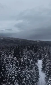 Uludağ’ın Kış Manzarası Dronla Görüntülendi