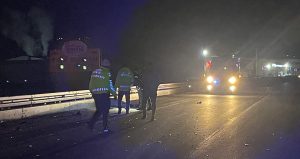 Yolun karşısına geçmeye çalışan kadın feci şekilde can verdi