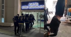 Zihinsel engelli vatandaşı vince bağlayarak işkence yapan 4 şüpheli yakalandı