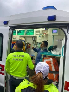 Zonguldak’ta Hafif Ticari Araç Kazası