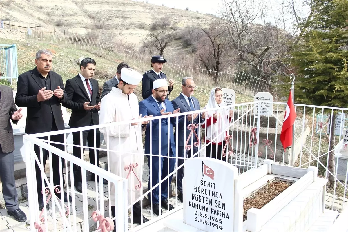 Ağın’da şehit kabirleri ziyaret edildi