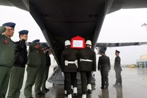 Ağrı’da askeri araç kazasında şehit olan Uzman Çavuş Akarsel için tören düzenlendi