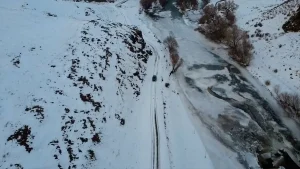 Akyaka Kanyonu’nda Kış Güzelliği