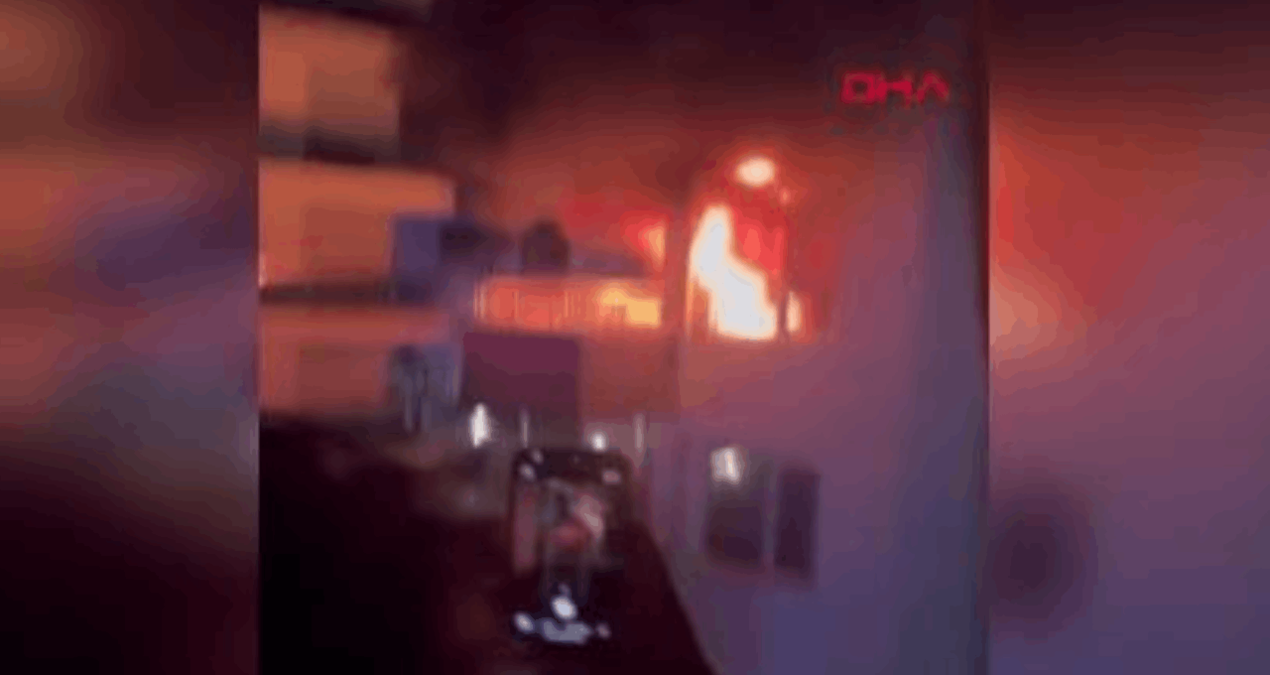 Alanya’da 5 katlı apartmanda yangın