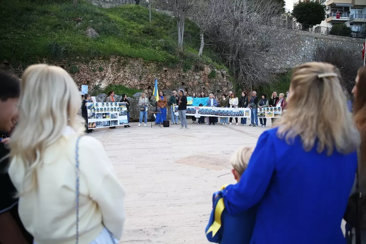 Alanya’da Ukrayna’ya Destek Etkinliği
