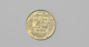 Altın renkli 25 kuruşlar 30 bin liradan satışa çıktı