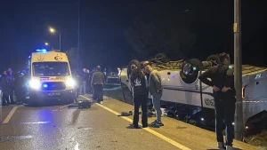 Antalya’da Otobüs Devrildi: 16 Yaralı