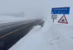 Ardahan’da Kar ve Sis Ulaşımı Aksattı