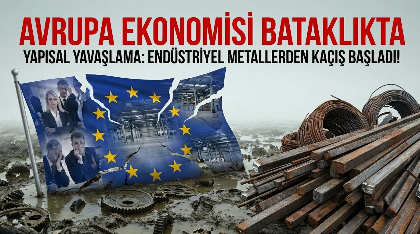 Avrupa Ekonomisi Yapısal Yavaşlama Bataklığında: Endüstriyel Metallerden Kaçış Başladı!