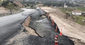Aydın’da aynı kara yolu ikinci kez çöktü