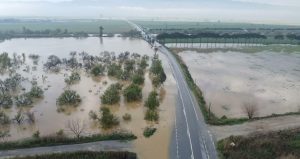 Aydın’da Büyük Menderes Nehri taştı: Tarım arazileri ve yollar sular altında kaldı