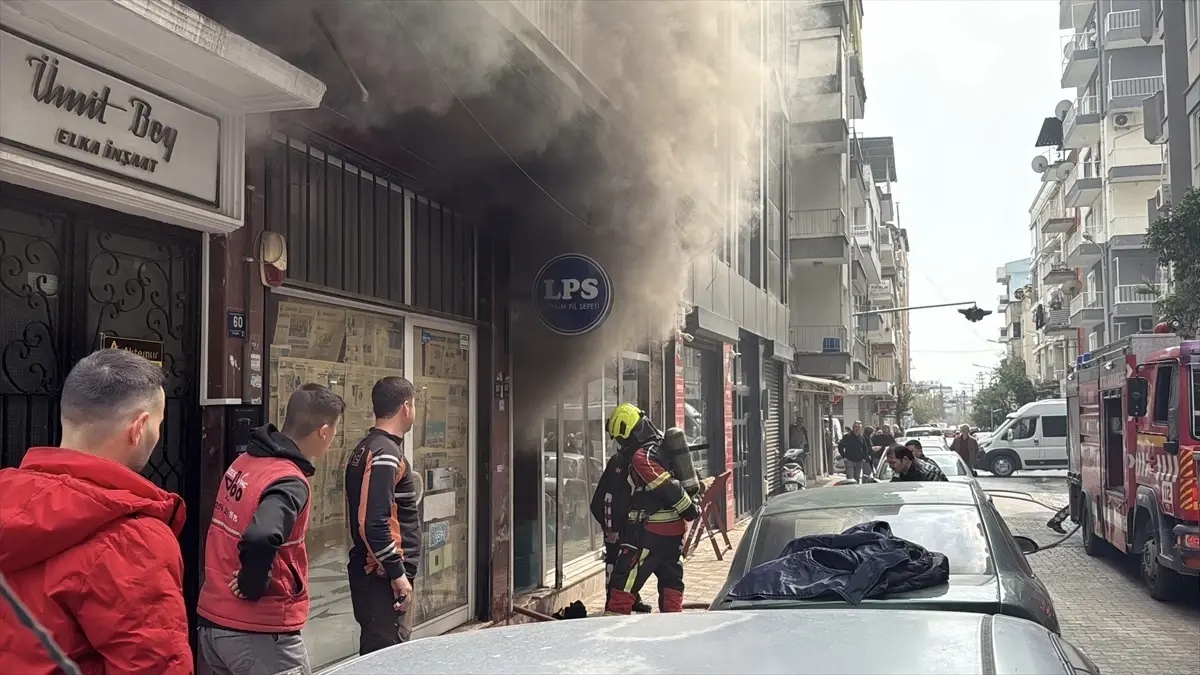 Aydın’da İş Yerinde Yangın