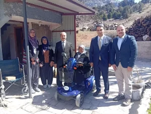 Ayşe Körkün’e Akülü Sandalye Hediye Edildi
