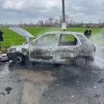 Bafra’da Otomobil Yangını