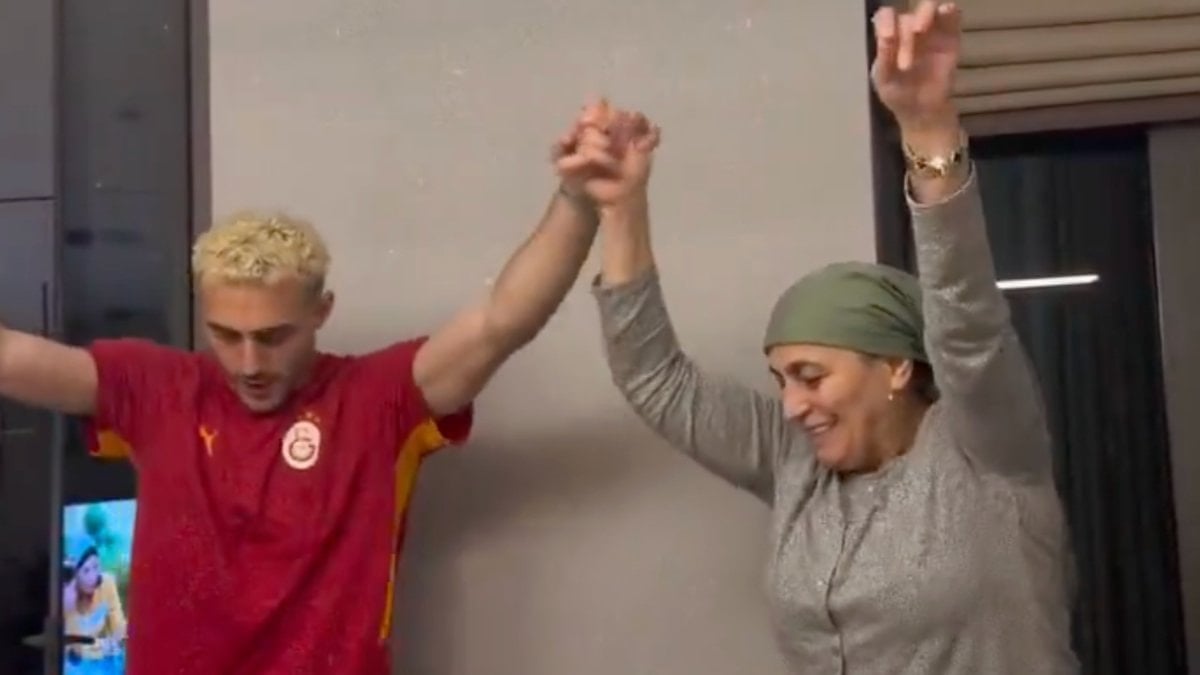 Barış Alper Yılmaz’ı galibiyeti annesi ile horon teperek kutladı