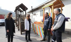 Başkan Ünsal personeliyle bayramlaştı