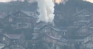 Beykoz’da 3 katlı villa alev alev yandı