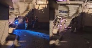 Beyoğlu’nda iş yeri alevlere teslim oldu