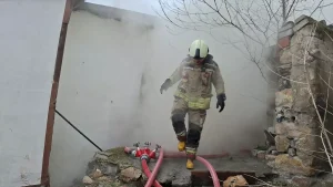 Beypazarı’nda Ahşap Evde Yangın