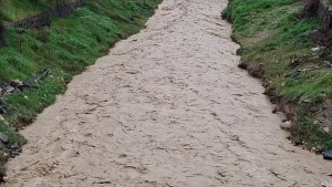 Beypazarı’nda Sağanak Yağış Dere Debisini Yükseltti
