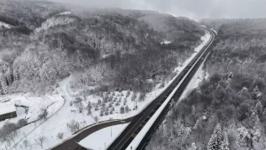 Bolu Dağı’nda Kar Yağışı Etkili Oldu