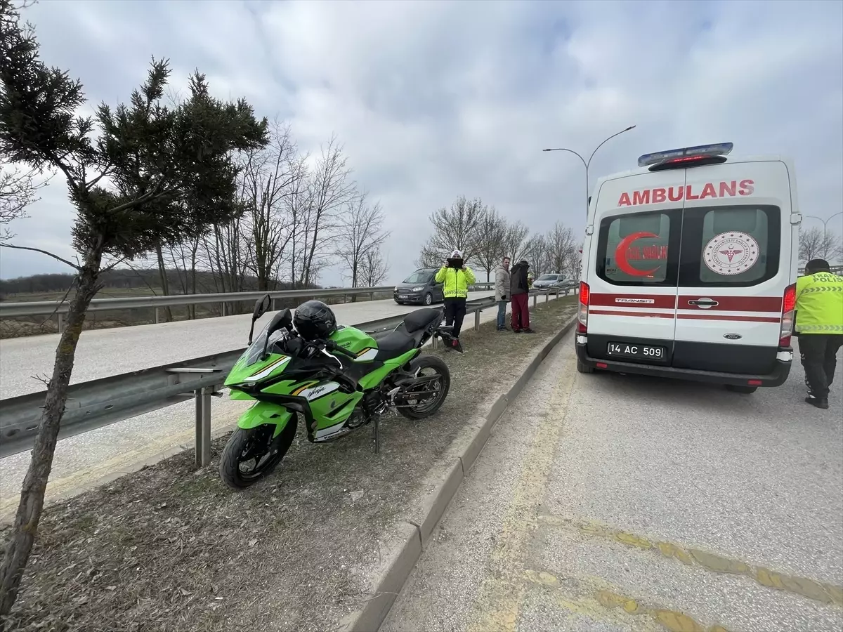 Bolu’da Motosiklet Kazası: Sürücü Yaralı