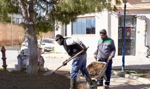 Burhaniye’de Park ve Yeşil Alanlarda Bahar Temizliği