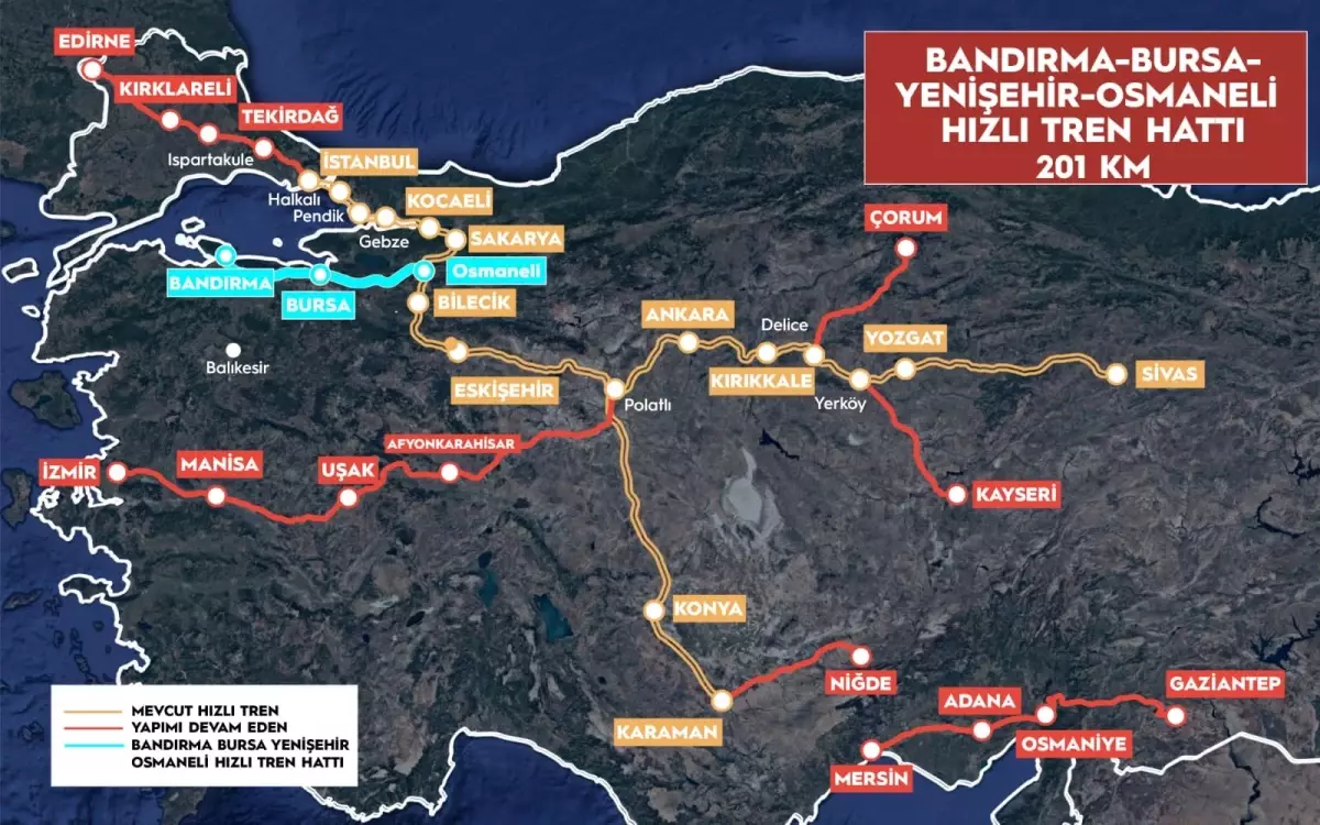 Bursa Hızlı Tren Projesi İçin Son Aşama