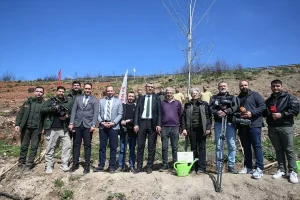 Bursa’da Yangın Sonrası Fidan Dikimi