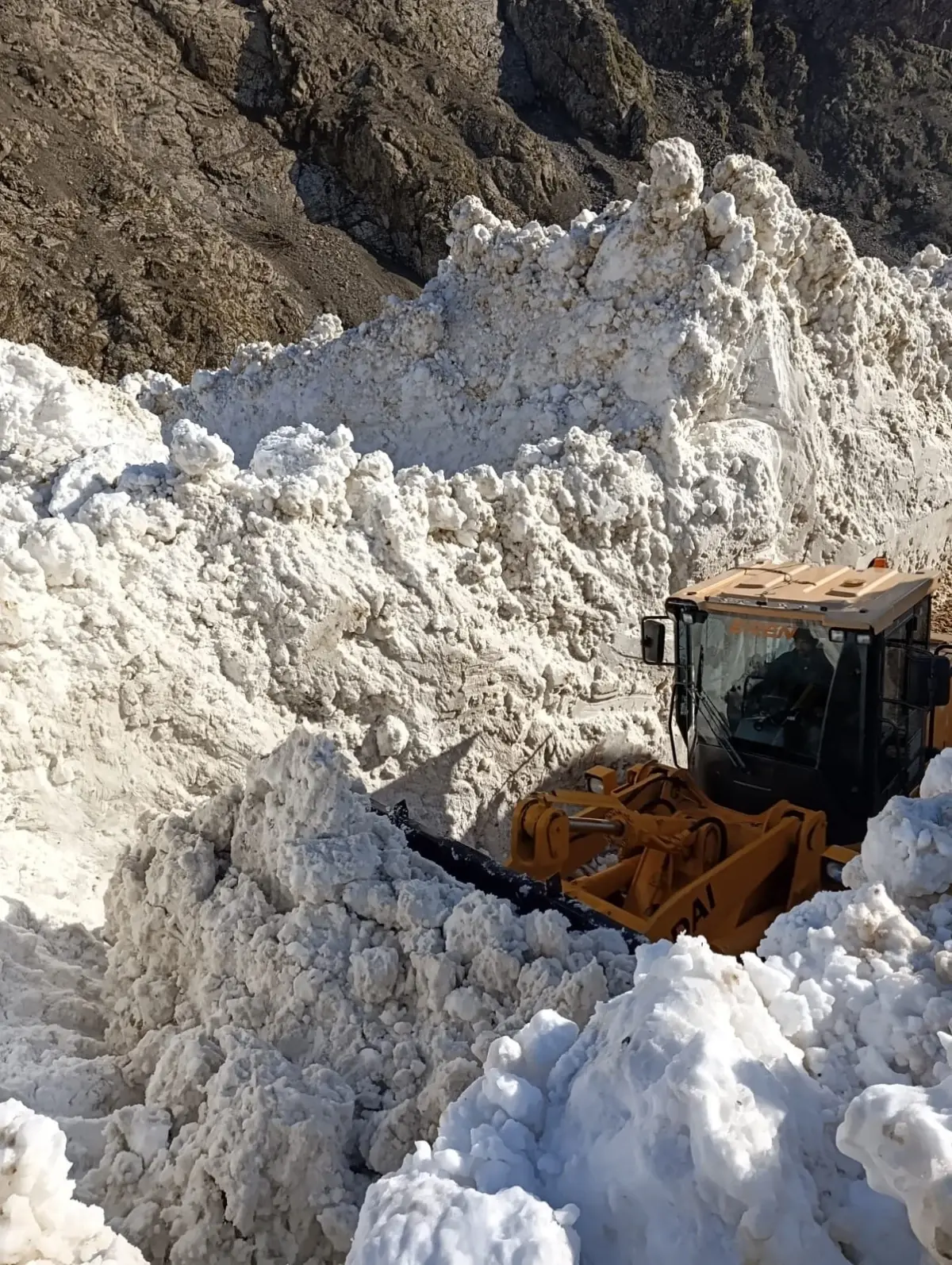 Çatak’ta Çığ Nedeniyle Yol Kapandı