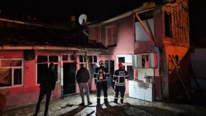 Çorum’da Gecekonduda Yangın