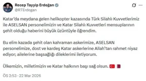 Cumhurbaşkanı Erdoğan: Milletimizin ve Katar halkının başı sağ olsun
