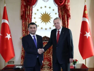 Cumhurbaşkanı Erdoğan, Türk Devletleri Teşkilatı Üyesi Dışişleri Bakanlarını Kabul Etti