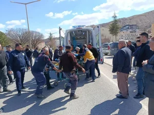 Darende’de Yayaya Çarpan Araç Trafik Kazası