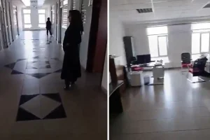 Devlet dairesinde skandal: Vatandaş o anları kayda alıp paylaştı