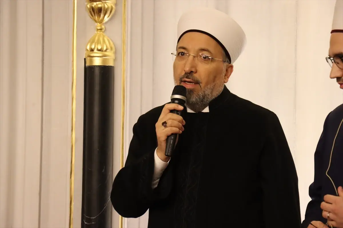 Diyanet İşleri Başkanı Arpaguş, Üsküp’te TDV’nin yaptırdığı camide hitap etti Açıklaması