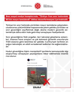 DMM’den Mayın Temizleme Açıklaması