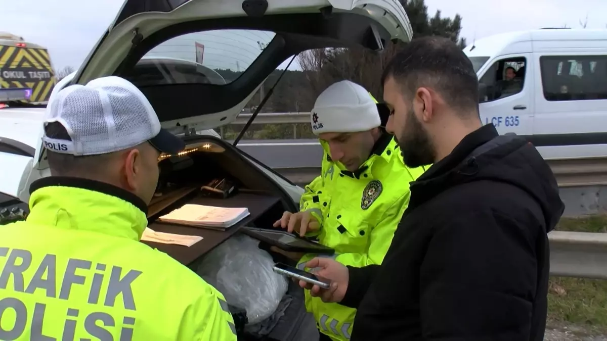 Dronla Denetim: 9 Sürücüye Ceza