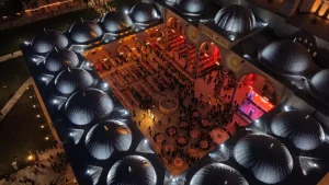 Edirne’de Selimiye Cami’nin Avlusunda İftar Organizasyonu