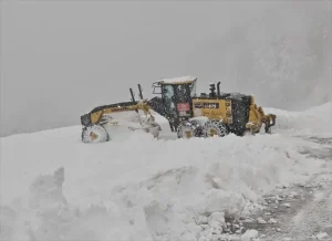 Erbaa’da Kar Yağışı 50 Santimetreyi Buldu