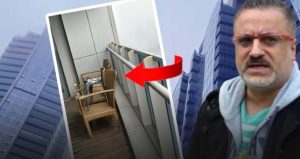 Erol Köse’nin balkonunda dikkat çeken ayrıntı: Sandalyenin üstünde tabure