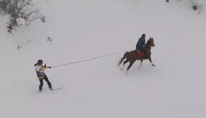 Erzincan’da Atlı Snowboard Etkinliği!