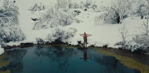 Erzincan’da Soğukta Yüzme Keyfi